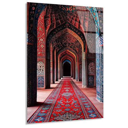 Cami Koridor Halı Cam Tablo 35x50 cm