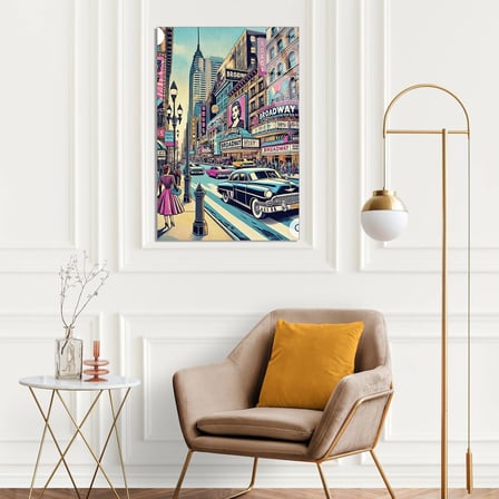 Broadway New York Cam Tablo 35x50 cm