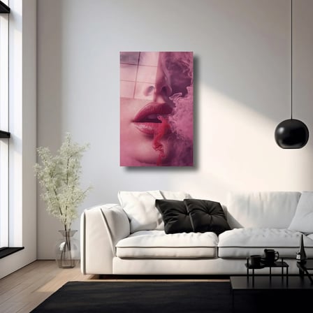 Dumanlı Cazibe Cam Tablo 35x50 cm
