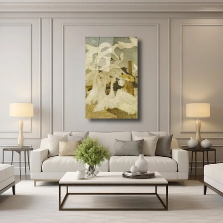 Kuğuların Dansı Cam Tablo 35x50 cm