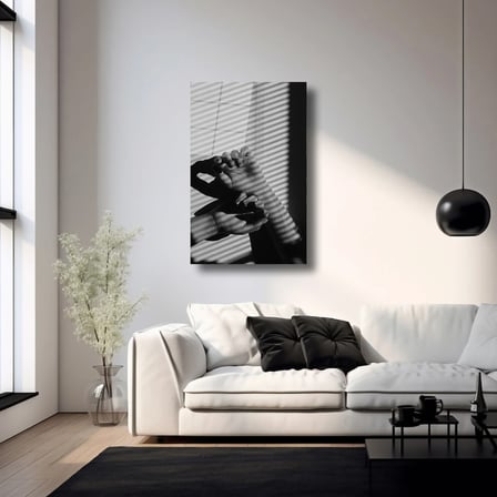 Sessiz Bağ Cam Tablo 35x50 cm