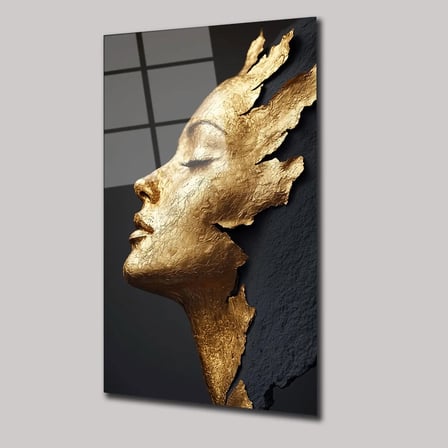 Altın Ruh Cam Tablo 80x125 cm