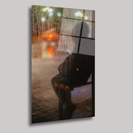 Yağmurun Ardında Cam Tablo 80x125 cm