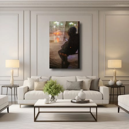 Yağmurun Ardında Cam Tablo 80x125 cm