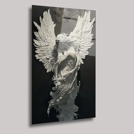 Düşen Sessizlik Cam Tablo 35x50 cm