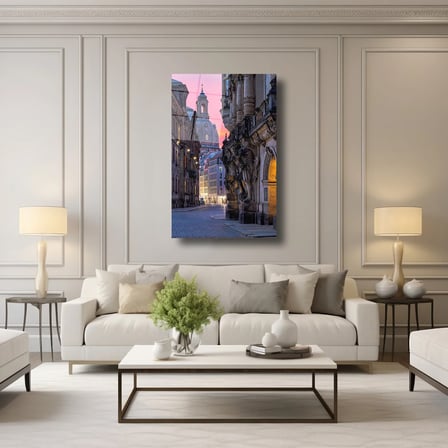 Sessiz Şehir Manzarası Cam Tablo 35x50 cm