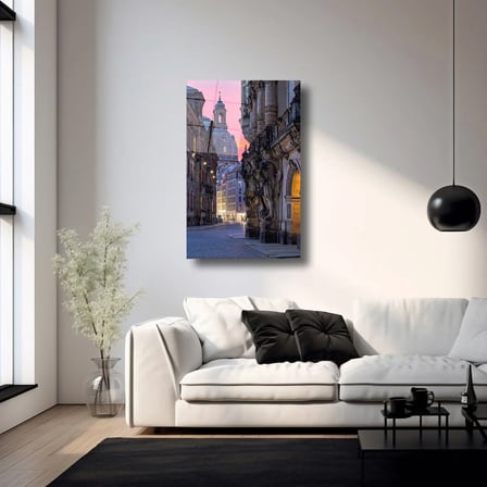 Sessiz Şehir Manzarası Cam Tablo 35x50 cm