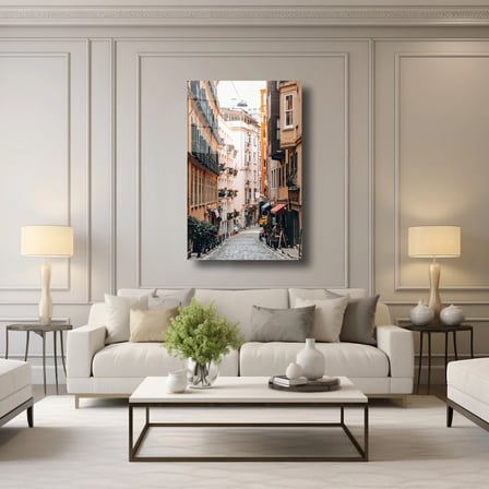 İstanbul Sokakları Cam Tablo 35x50 cm