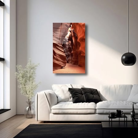 Issız Kanyon Cam Tablo 35x50 cm