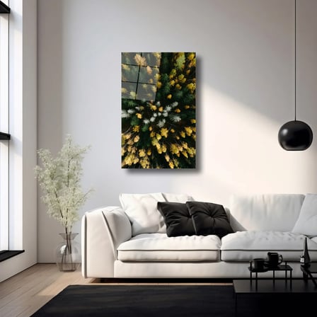 Ormanın Rengi Cam Tablo 35x50 cm