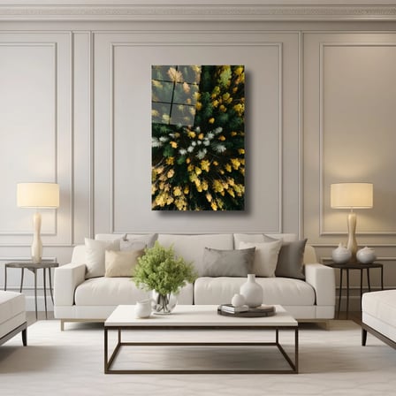 Ormanın Rengi Cam Tablo 35x50 cm