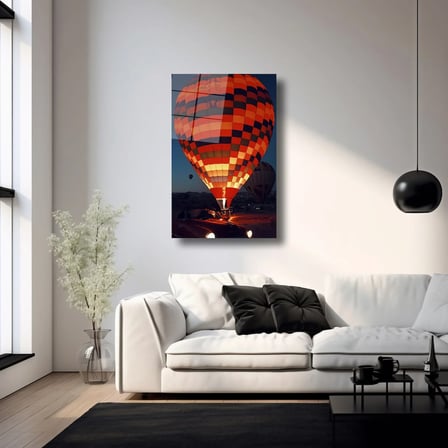 Kapadokya Rüyası Cam Tablo 35x50 cm