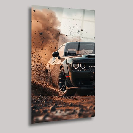 Dodge Challenger Cam Tablo 80x125 cm