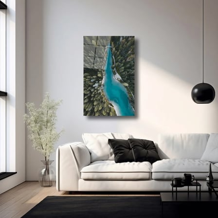 Nehir ve Orman Manzarası Cam Tablo 35x50 cm