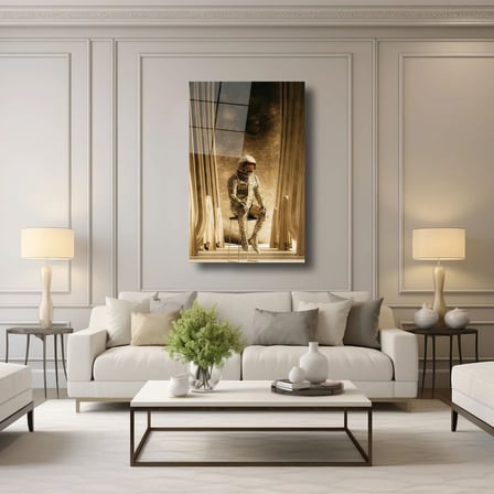 Kozmik Yalnızlık Cam Tablo 80x125 cm
