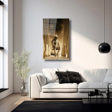 Kozmik Yalnızlık Cam Tablo 80x125 cm