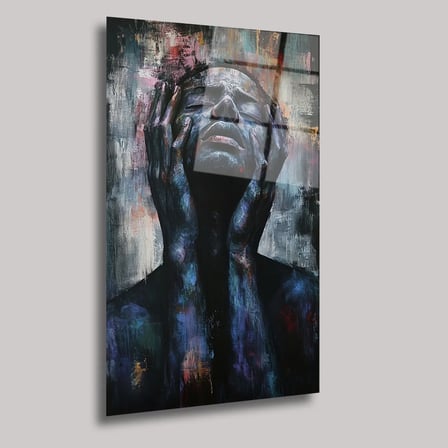 İçsel Haykırış Cam Tablo 80x125 cm