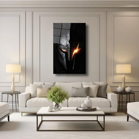 Miĝferin İçindeki Varlık Cam Tablo 35x50 cm