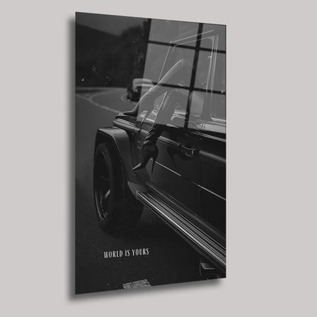 Mercedes-Benz G Serisi Cam Tablo – Efsane SUV Temalı Duvar Dekoru 35x50 cm