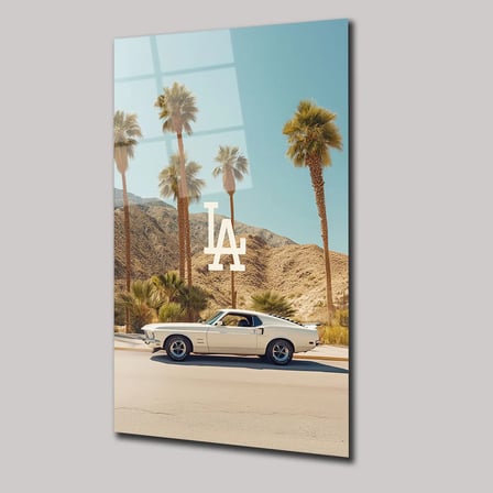 Los Angeles Rüyası Cam Tablo 35x50 cm