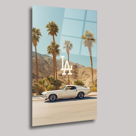 Los Angeles Rüyası Cam Tablo 35x50 cm
