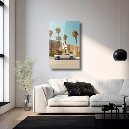 Los Angeles Rüyası Cam Tablo 35x50 cm