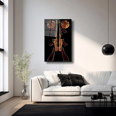 Gold Guns Cam Tablo 35x50 cm