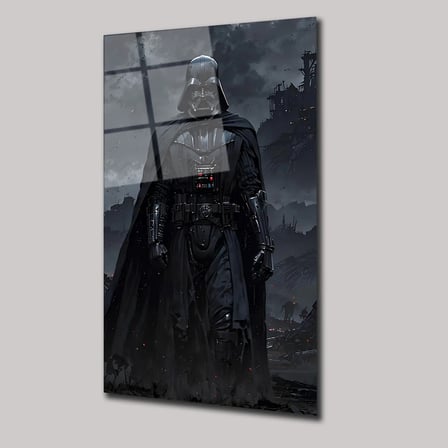 Star Wars Darth Vader Cam Tablo – İkonik Film Karakteri Duvar Dekoru 35x50 cm