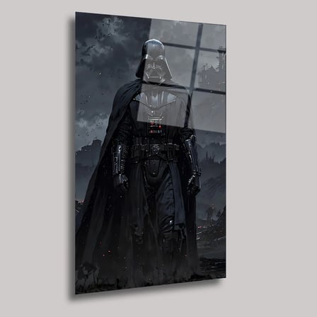 Star Wars Darth Vader Cam Tablo – İkonik Film Karakteri Duvar Dekoru 35x50 cm