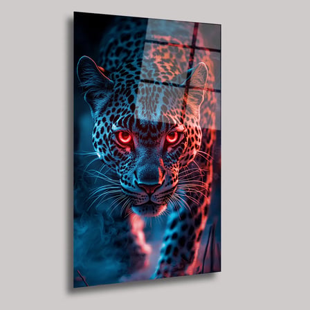 Vahşi Pars Cam Tablo 50x70 cm