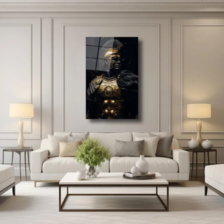 Gold Lejyon Cam Tablo 35x50 cm