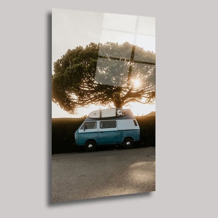 Karavan Yolculuğu Cam Tablo 35x50 cm