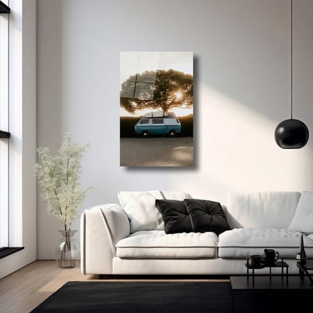 Karavan Yolculuğu Cam Tablo 35x50 cm