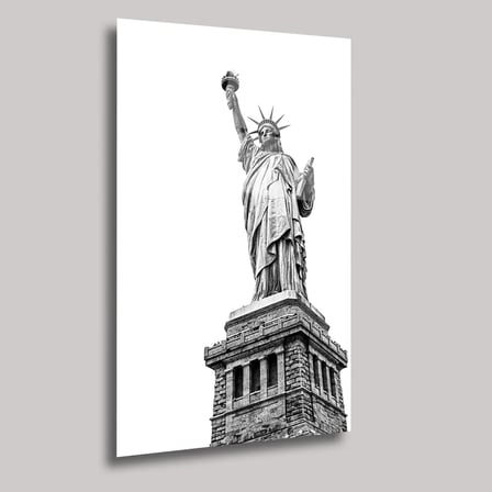 Amerika Özgürlük Heykeli Cam Tablo 35x50 cm