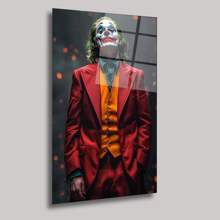 Yeni Joker Cam Tablo – Film Temalı Portre Duvar Dekoru 35x50 cm