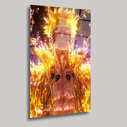Naruto Baryon Modu Cam Tablo – Anime Duvar Dekoru 35x50 cm