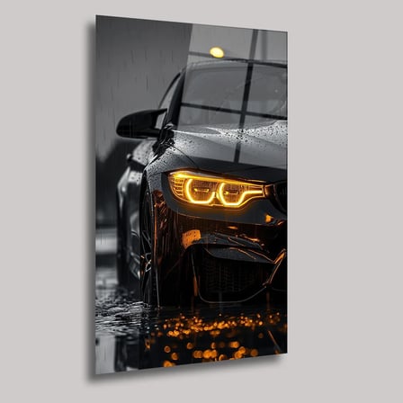 BMW M4 Serisi 2 Cam Tablo – Spor Otomobil Temalı Duvar Dekoru 35x50 cm