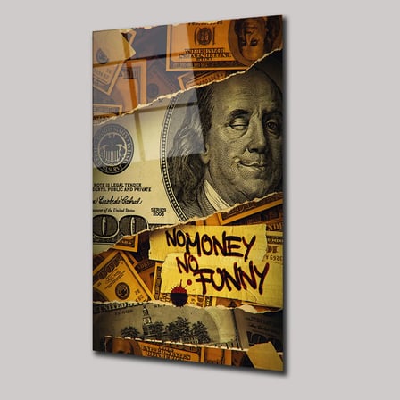 Money and Funny Cam Tablo 35x50 cm