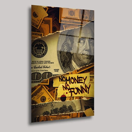 Money and Funny Cam Tablo 35x50 cm