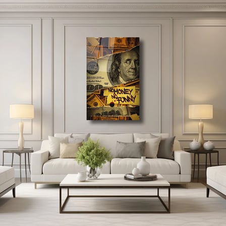 Money and Funny Cam Tablo 35x50 cm