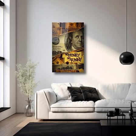 Money and Funny Cam Tablo 35x50 cm