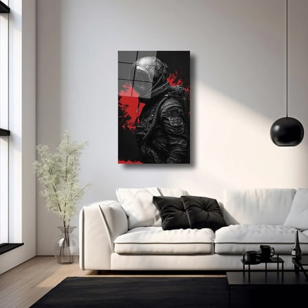 Kozmik Direniş Cam Tablo 35x50 cm