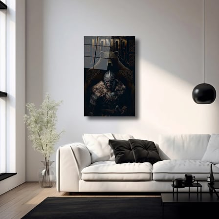 Honor Druzhina ve Ayı Cam Tablo 35x50 cm