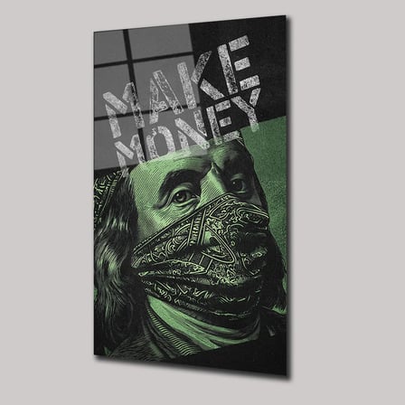 Make Money Cam Tablo 35x50 cm