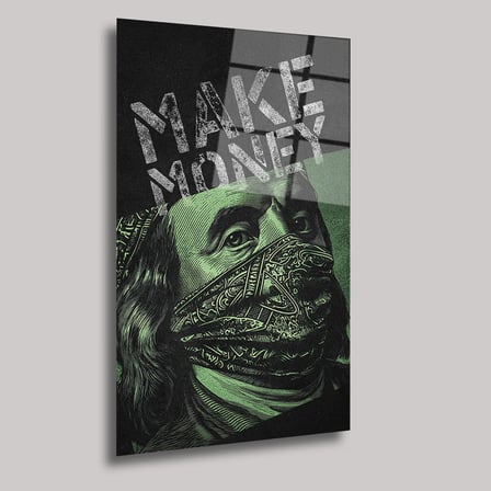Make Money Cam Tablo 35x50 cm