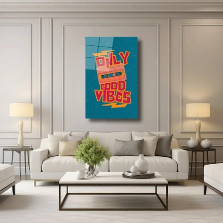 Only Good Vibes Cam Tablo 35x50 cm