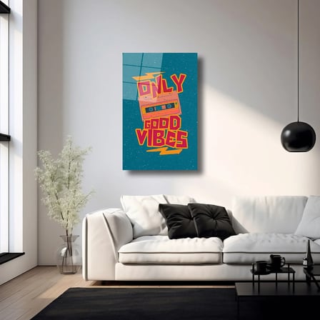 Only Good Vibes Cam Tablo 35x50 cm