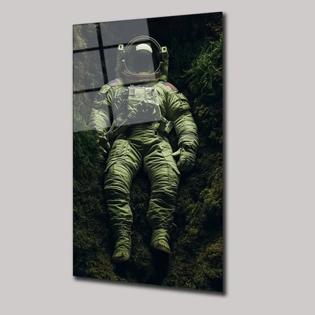Dünya'ya Dönüş Cam Tablo 35x50 cm