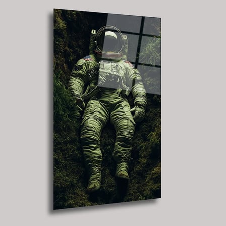 Dünya'ya Dönüş Cam Tablo 35x50 cm