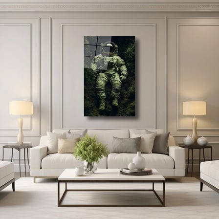 Dünya'ya Dönüş Cam Tablo 35x50 cm